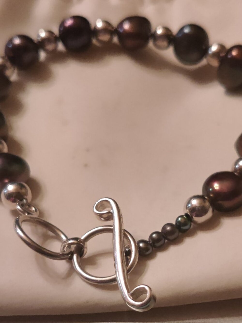 925 Silpada Fresh Water Peacock Pearl Bracelet